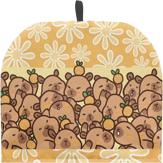 Cute Guinea Pig Print Dustproof Kitchen Tea Cosy, Easy to Use Washable Teapot Cozy Cover Breakfast Warmer Insulation and Keep Warm, Home Dining Room Tea Party D챕cor