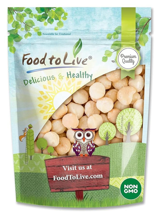 Food to Live Whole Macadamia Nuts, 4 Pounds – Non-GMO Verified, Raw, Unsalted, Unroasted, Keto Friendly, Kosher, Vegan, Bulk, Great as Snack and for Baking, Good Source of Manganese, Thiamin, & Copper