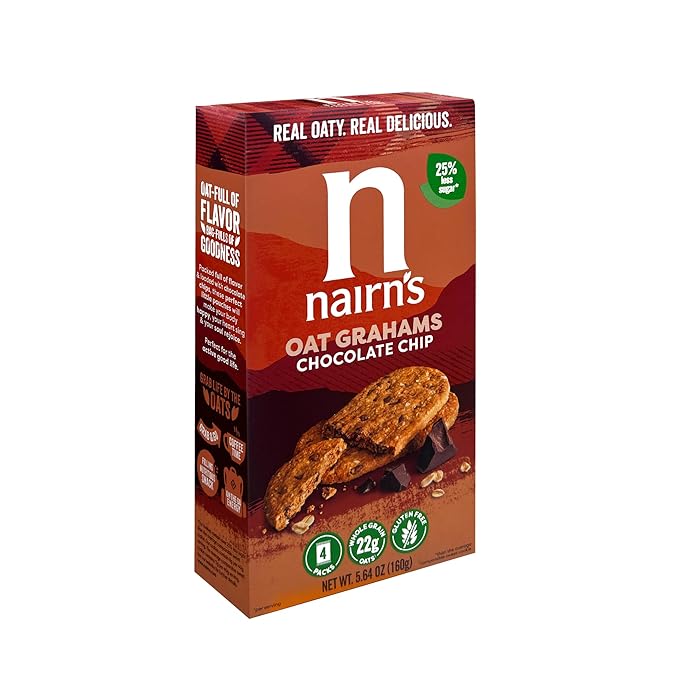 Nairn's Gluten Free Chocolate Chip Oat Grahams, 3 Packs/5.64 oz