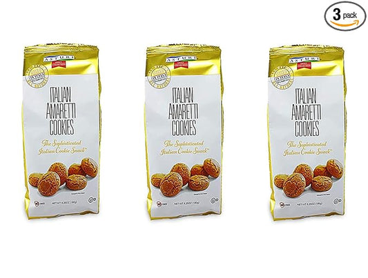 Italian Amaretti Cookies, 6.35oz (Pack of 3)