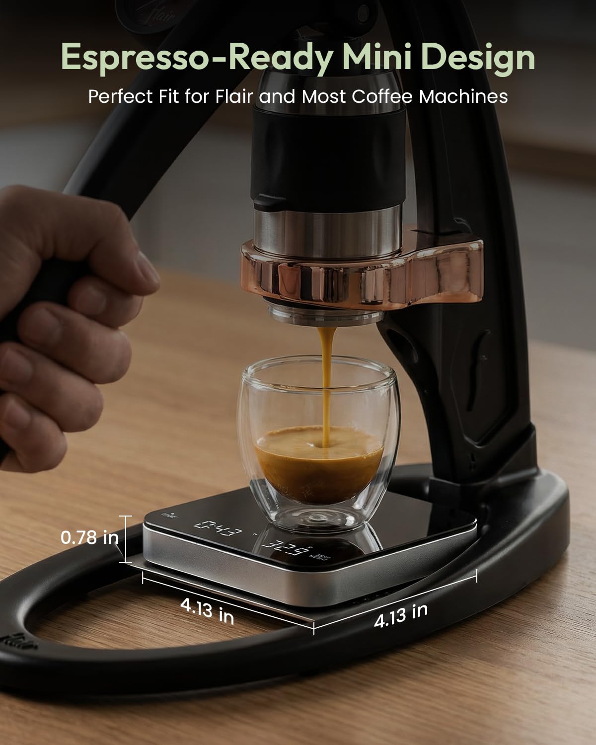 Maestri House S2 Espresso Coffee Scale with Timer 0.1g Precision Shot Scale