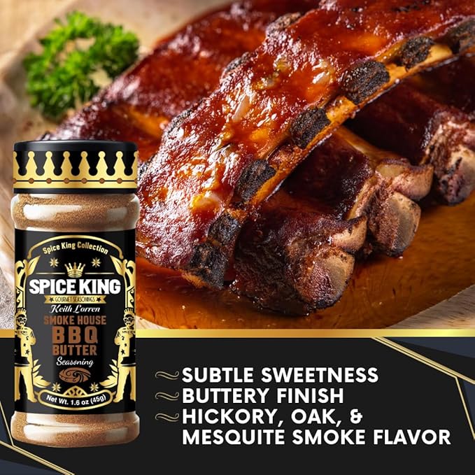 Spice King Smoke House BBQ Seasoning ??1.8 Oz Shaker Bottle ??Gourmet BBQ Rub for Smoking & Grilling ??Bold, Smoky BBQ Flavor for Chicken, Ribs, Pork, Beef, and More