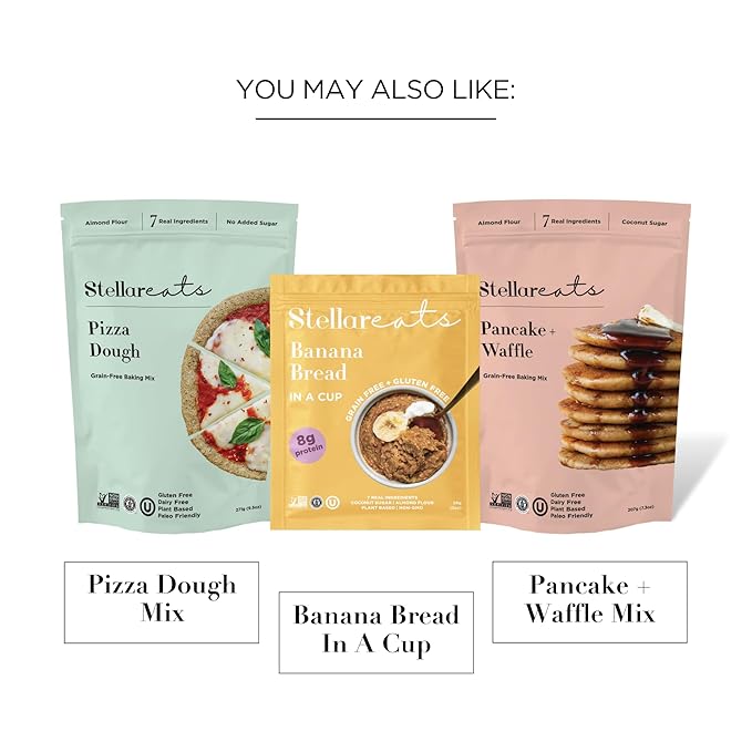 Stellar Eats Grain-Free Biscuit & Scone Baking Mix | Gluten-Free, Dairy-Free, Plant-Based, Paleo-Friendly | Buttery & Decadent Flavor | Almond Flour-Based | Non-GMO Project Verified, Kosher | 10.4 oz | 1 Pack