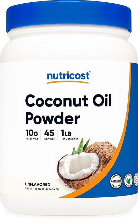 Nutricost Coconut Oil Powder 1 LB (45 Servings) - Non-GMO And Gluten-Free - Premium Quality