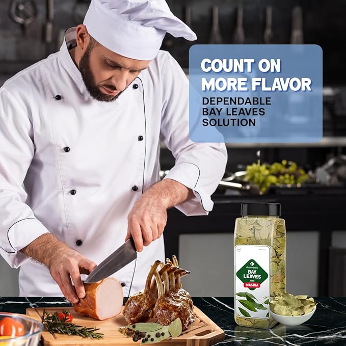 Dependable Foods Bay Leaves – 2 oz. Jar - 100% Natural, Non-GMO, Salt-Free | Kosher, Allergen-Free | Nature’s Aroma