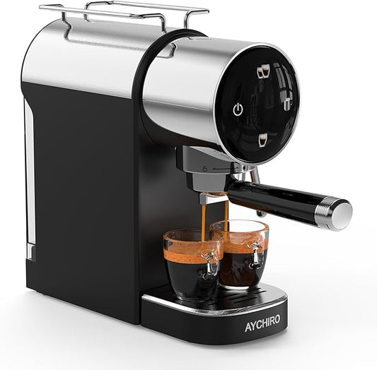 20 Bar Espresso Machine with Touchscreen with Detachable Drip Tray