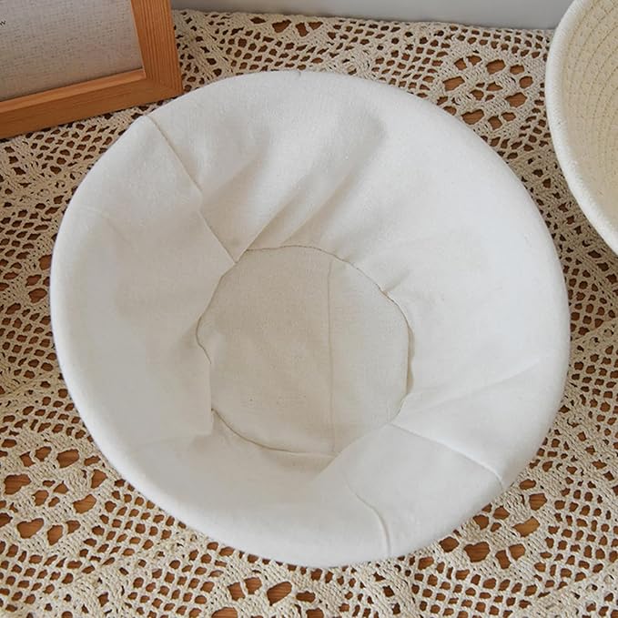 Bread Basket - Oval Bread Proofing Baskets Cotton Rope - Kitchen Gadget, Baking Supplies for Artisan Breads Pastry Making use