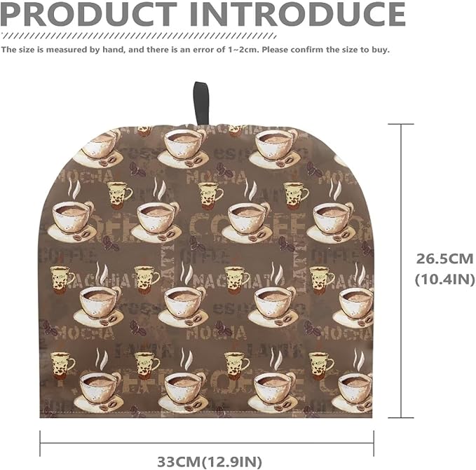 Hudotybom Coffee Tea Cozy for Teapot, Insulated Large Teapot Cover to Keep Warm Tea Kettle Machine Washable Coffee Pot Cloth Covers Kitchen Home Decorations for Housewife Mom