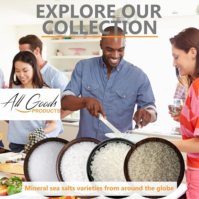 All Goods Mediterranean Sea Salt Grinder Refill ??16oz, Extra Coarse Gourmet Rock Salt, Perfect for Cooking, Salt Grinder, Sal Marina