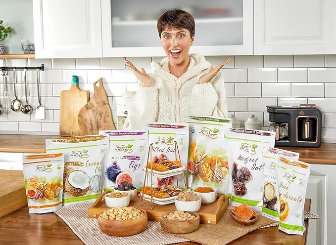 Anna and Sarah California Raw Walnuts-Halves & Pieces 48 Oz -100% Natural, No Preservatives, Non-GMO, Kosher, Vegan, No Salt, Shelled Walnuts in Resealable Bag, 3 Lbs