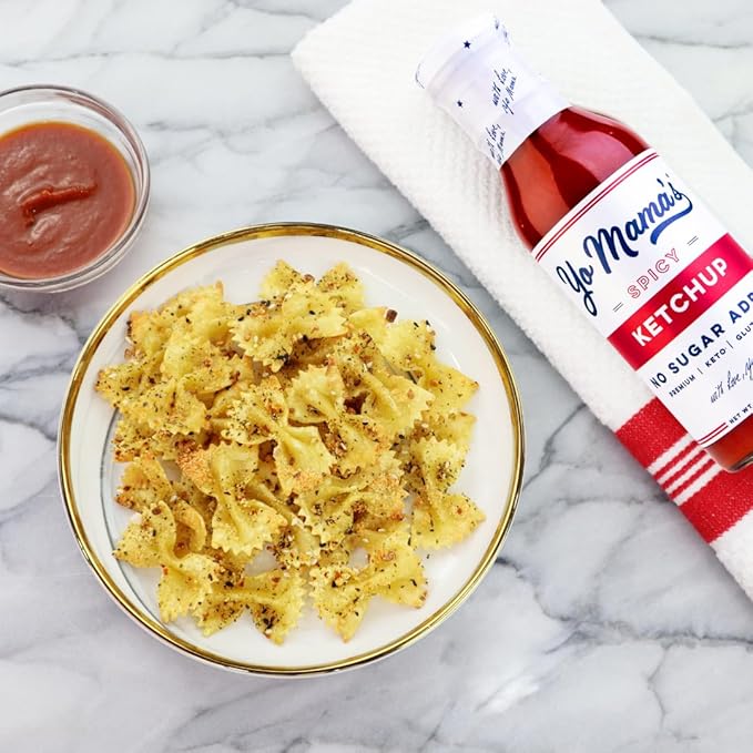 Yo Mama's Foods Keto Spicy Ketchup ??Pack of (2) - No Sugar Added, Low Carb, Vegan, Gluten Free, Paleo Friendly, and Made with Whole Non-GMO Tomatoes!