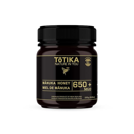 Tōtika Nature Mānuka Honey, 100% Pure Raw New Zealand Honey for Enhanced Well-Being and Digestive Health Benefits MGO 650+