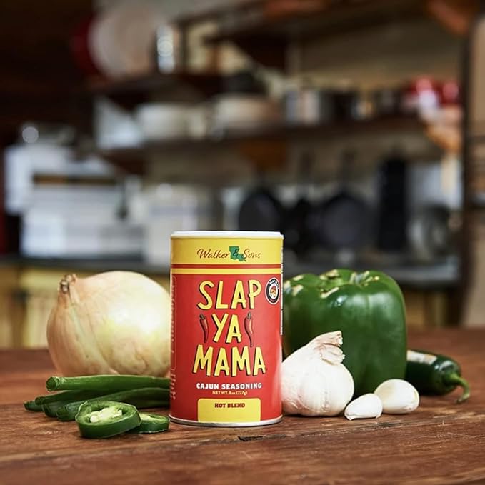 Slap Ya Mama Cajun Seasoning from Louisiana, Spice Variety Pack, 8 Ounce Cans, 1 Original Cajun and 1 Hot Cajun Blend