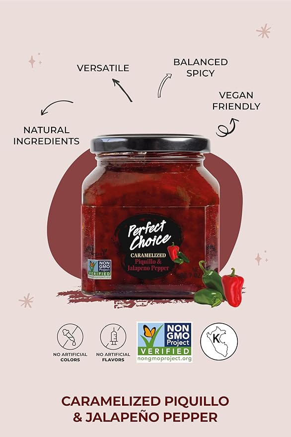 Perfect Choice Variety Pack - Delicious Artichoke Bruschetta, Sun-Dried Tomato Bruschetta & Caramelized Piquillo and Jalapeno peppers - Ready-to-eat - Ideal for Burgers And Sandwiches - Pack of 3