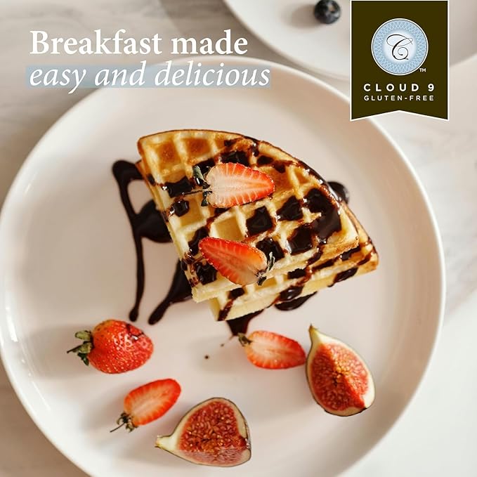 Cloud 9 Gluten Free Pancake Mix, Waffle Mix, Light & Fluffy, Easy-to-Make Pancakes and Waffles, Versatile Gluten Free Baking 454 gr, Vegan & Kosher