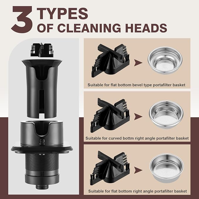 NUETRAL NS300 Electric Portafilter Cleaner-Automatic Coffee Grounds Cleaning Machine-Knock box for Espresso coffee-Espresso Puck Sucker-Innovative Espresso Machine Accessories(Embedded)