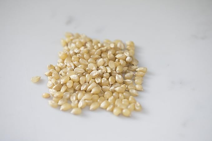 Amish Country Popcorn Medium White Popcorn Kernels, 6LB Bag - Non-GMO, Gluten Free, Hulless, Old Fashioned Popcorn