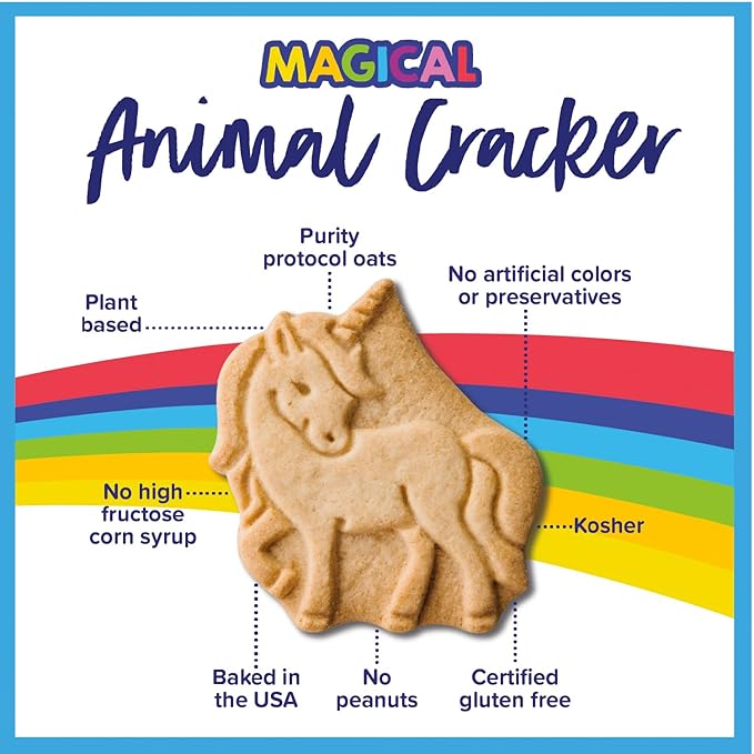 Goodie Girl Magical Animal Crackers Snack Packs – Gluten Free, Peanut Free, Dairy Free, Egg Free – 120 Calories Each – 10 Individual Packs