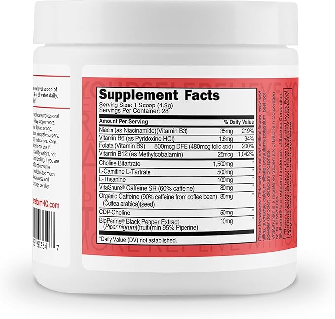 TransformHQ Everyday Boost Shot 28 Servings (Fruit Punch) - Non-GMO, Gluten-Free