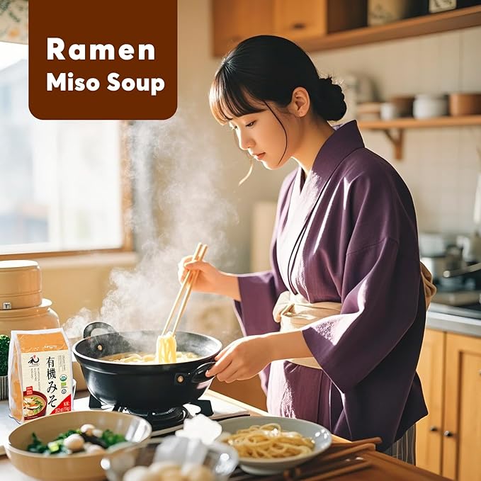 YUHO Organic Miso Paste 2.2lbs Kosher Gluten-Free No Preservatives No MSG USDA EU Organic 35.2Oz