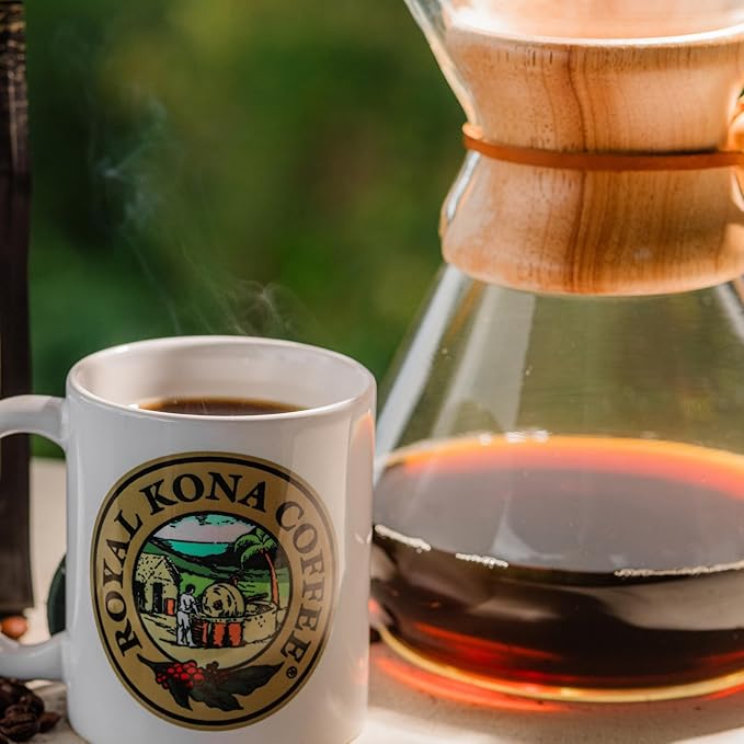 ROYAL KONA COFFEE Ground - 100% Hawaiian Kona Coffee, Private Reserve, Medium Roast, (Pack of 2)