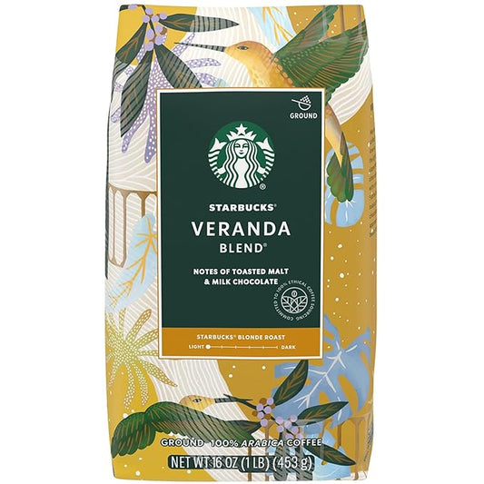 Starbucks - SBK11019631 Premium Blonde Roast Ground Coffee, 1 lb