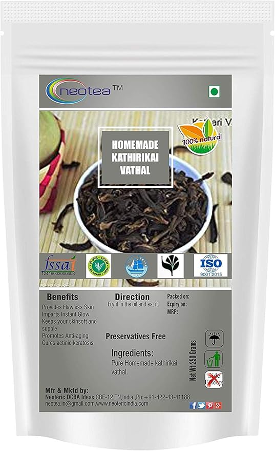 Neotea Home Made Kathirikkai Vathal, 250g