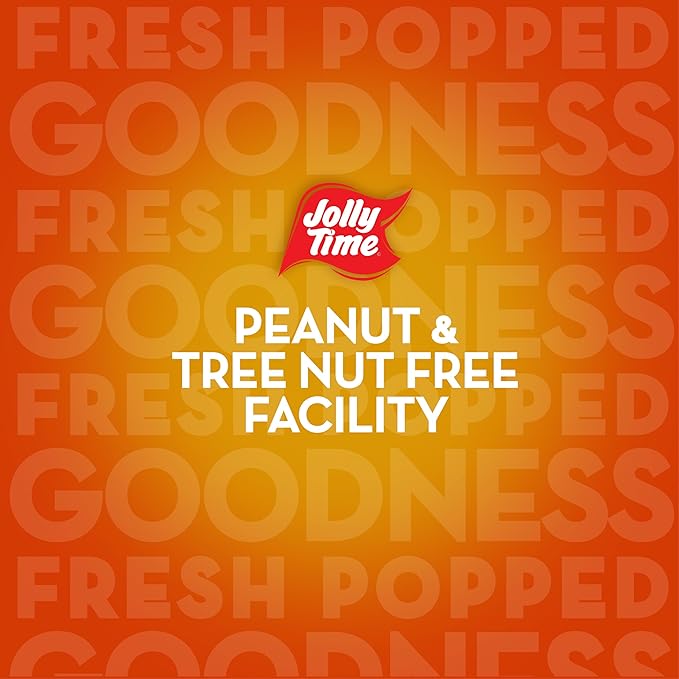 Jolly Time Microwave Popcorn Variety Pack, 6 Sharing Size Bags Per Carton, Blast O Butter, The Big Cheez, Kettle Corn, White Cheddar, and Simply Popped Butter
