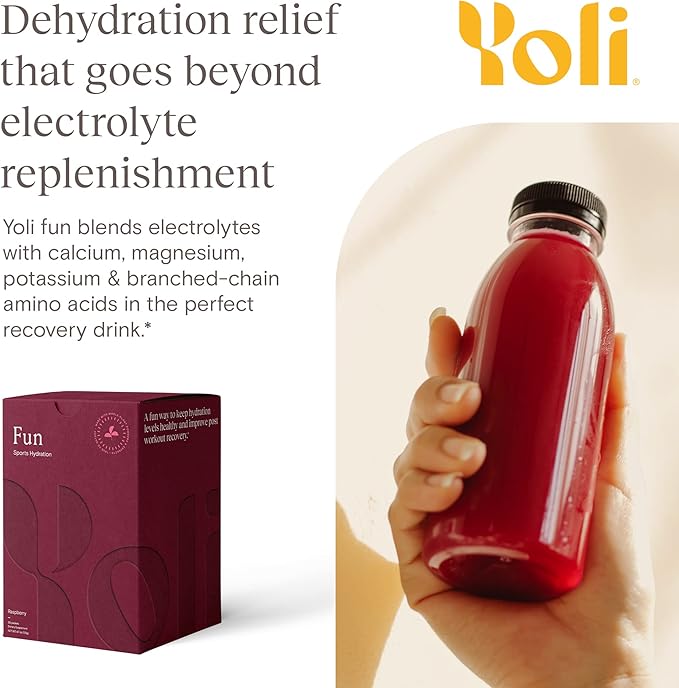 Yoli® Fun - Electrolyte Powder Packets - Hydration Powder Sugar-Free Electrolytes with Alkalete Blend