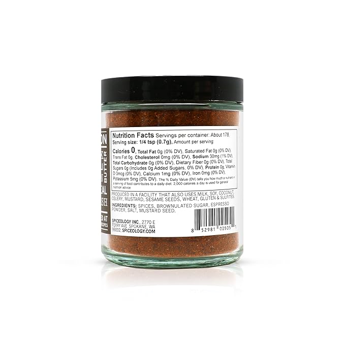 Spiceology – Cowboy Crust Espresso Chile Seasoning – Bold Coffee Spice Blend & Dry Rub for Beef Brisket, Pork Chops, Steak, Chicken Thighs & Ribs – Chef-Created, Freshly Ground – 4.4 oz