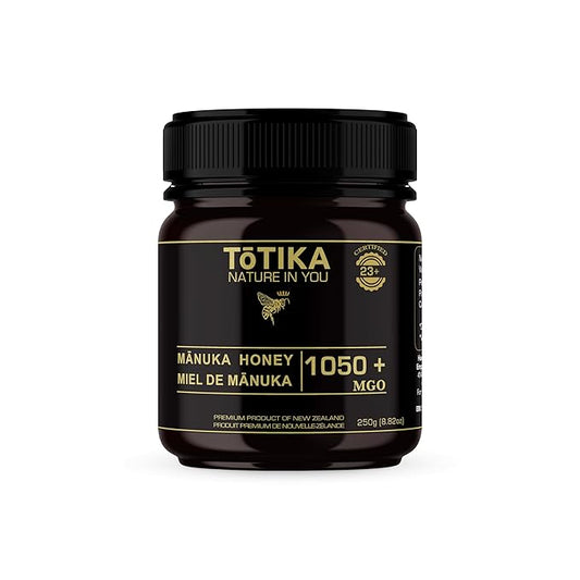 Tōtika Nature Mānuka Honey, 100% Pure Raw New Zealand Honey for Enhanced Well-Being and Digestive Health Benefits MGO 1050+