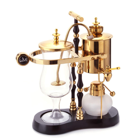 Diguo Belgian/Belgium Family Balance Siphon/Syphon Coffee Maker, Elegant Double Ridged Fulcrum with