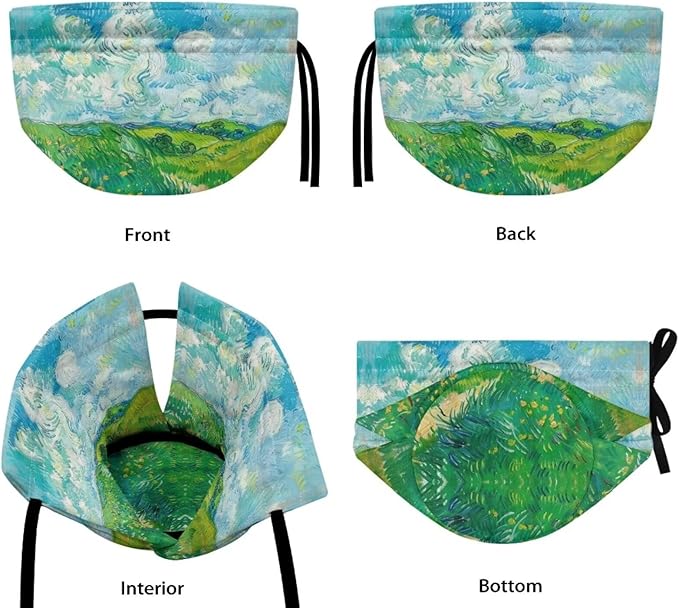 Van Gogh Wheatfield Tea Cozy for Teapot Kettle Dust Cover Large Tea Cosy Insulation and Keep Warm Portable Easy to Clean Kettle Protective Suitable for Kitchens Hotels or Cafes