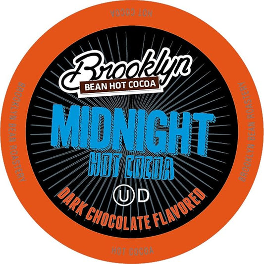 Brooklyn Beans Midnight Dark Chocolate Hot Cocoa Pods, Compatible with 2.0 K-Cup Brewers, 40 Count