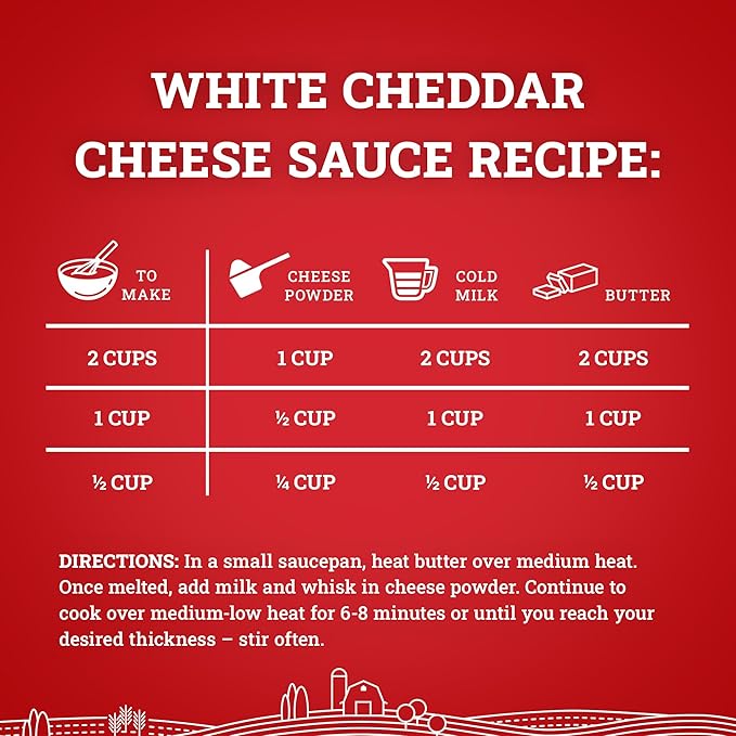 Hoosier Hill Farm White Cheddar Cheese Powder, 25LB (Pack of 1)