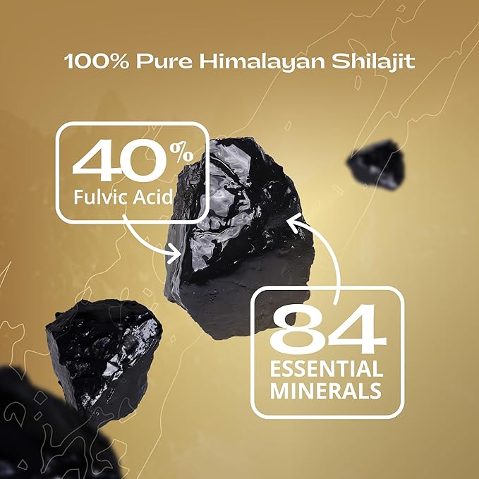 Colombian Coffee with Shilajit ??Medium Roast Organic Ground Coffee, Energy & Immunity Boost, 250mg Himalayan Shilajit per Serving, 16 Servings