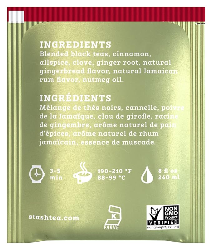 Stash Tea Holiday Chai Black Tea, Box of 100 Tea Bags