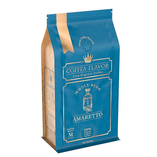 Amaretto Flavored Whole Bean Coffee ??100% Arabica, Single Origin, Medium Roast, Naturally Sweetened, Indulgent and Smooth ??Perfect for Cold Brew ??by Coffea Flavor