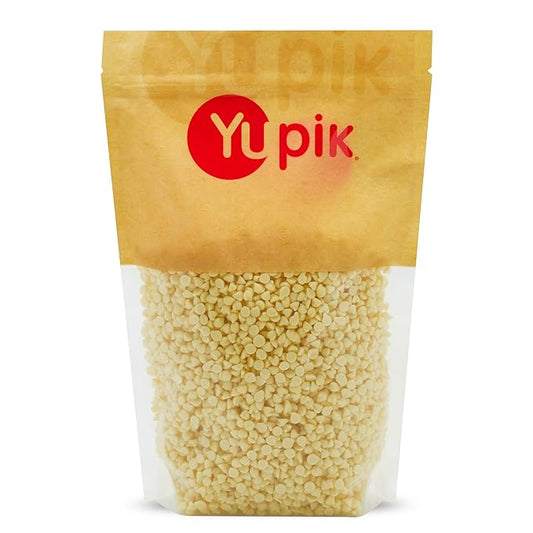 Yupik Barry Callebaut White Chocolate Chips, 2.2 lb (35.2 oz), Gluten-Free, Kosher, Small Size, Made with Cocoa Butter, Sweet Flavor, Melts Smoothly, Ideal for Baking, Snacking & Topping