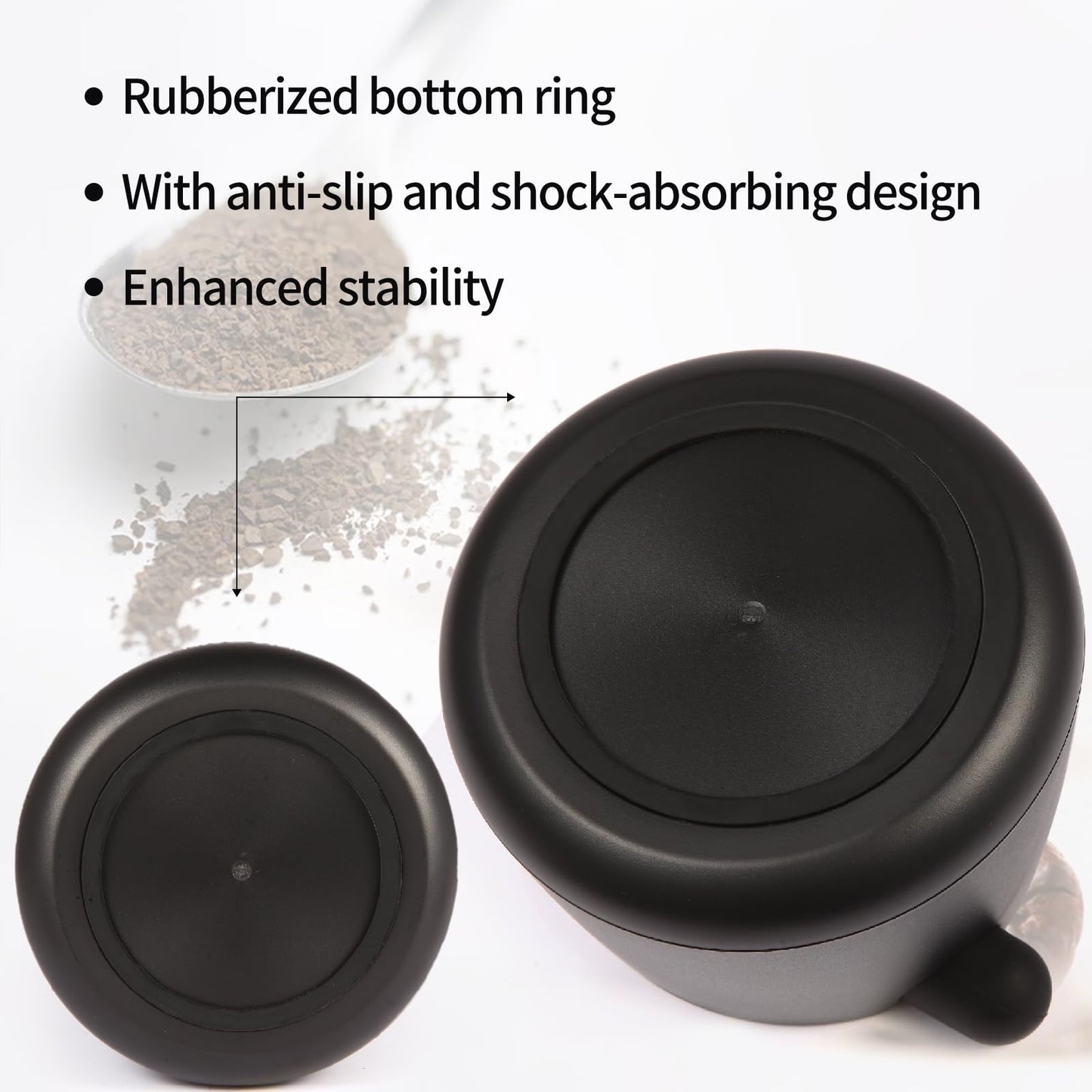 IAOSEN Knock Box Large Capacity Design Espresso Knock Box Shock-absorbent Knock Box Espresso with