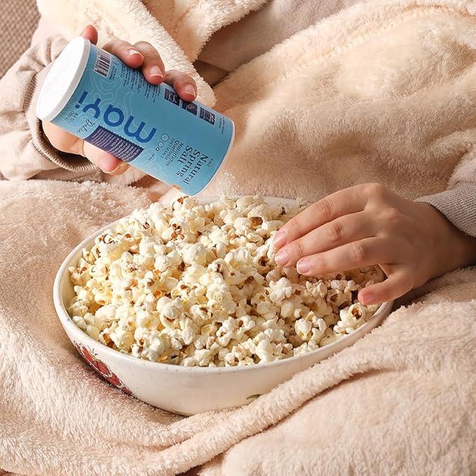 MAYİ Ancient Natural Spring Fine Ground Salt Shaker 8.8 oz - Hand-Harvested, Kosher, Microplastic-Free, Mineral-Rich, Chemical-Free, Unrefined Healthy Salt, Cooking, Baking, Low Sodium Diets