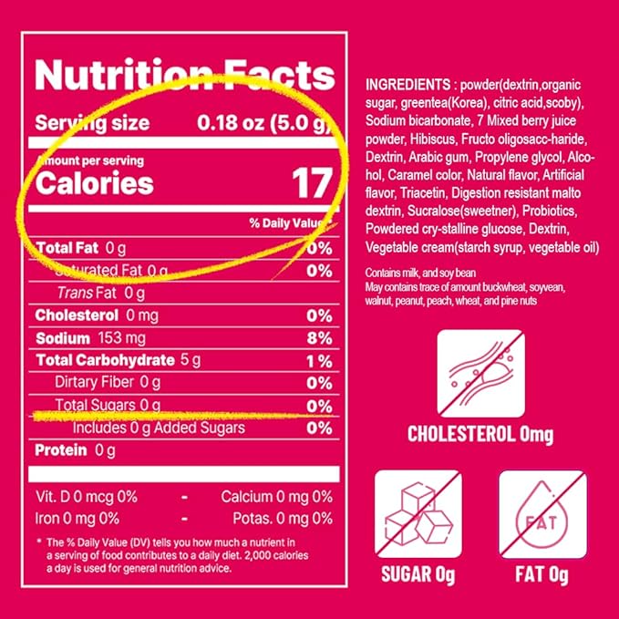 KAYFOOD-Kombucha-Sevenberry-Garden-Daily Zero Sugar, Diet, Gut Healthy Sparkling Beverage, Fermented Korean Drinks for Iced Tea Hot Tea, Workout T (10)