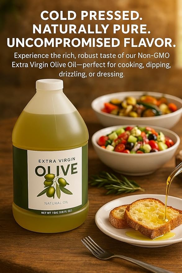 Healthy Harvest Productions Extra Vigin Olive Oil 1 Gallon