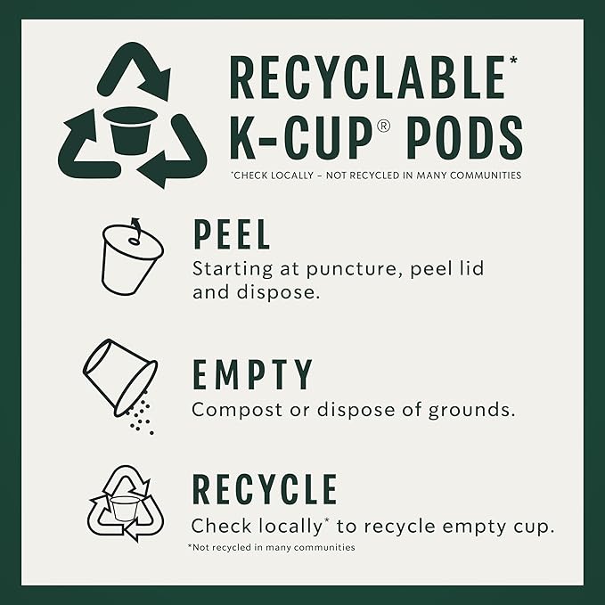 Starbucks K-Cup Coffee Pods, Starbucks Blonde Roast Coffee With 2X Caffeine Veranda Blend For Keurig Brewers, 100% Arabica, 6 Boxes (60 Pods Total)