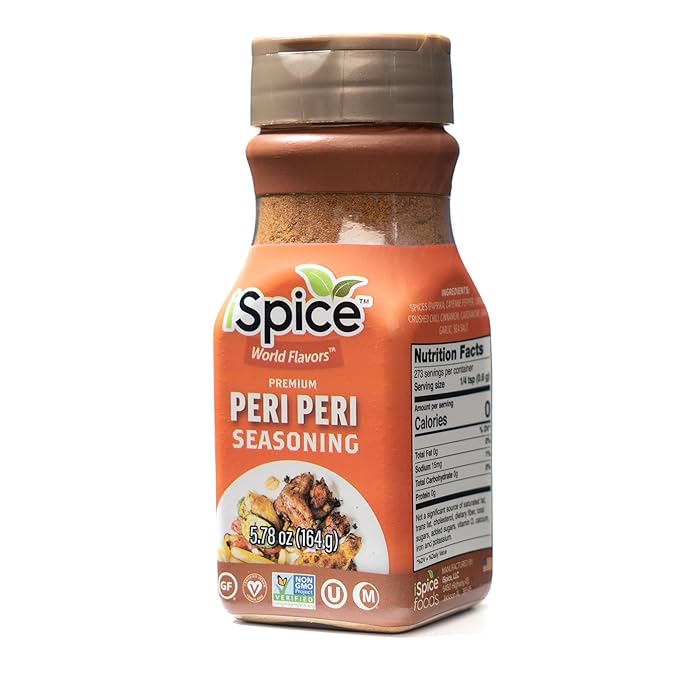 iSpice - PERI PERI SEASONING/PIRI PIRI SEASONING World Flavor Super Spice Blend | All Natural | Ready to use as is | No preparation is necessary
