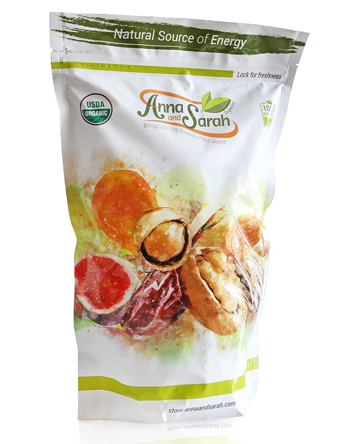 Anna and Sarah Organic Raw Walnuts-Halves & Pieces 32 Oz -100% Natural, No Preservatives, Non-GMO, Kosher, Vegan, No Salt, Shelled Walnuts for Baking