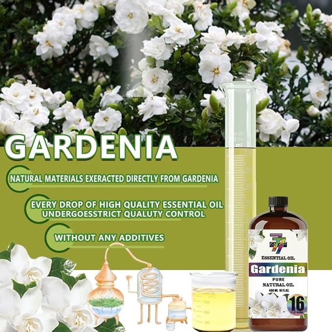 Gardenia Essential Oil (16 oz / 480 ml) ??Gardenia Oils for diffusers, humidifiers, Home Baths, Cleaning Products, Yoga, DIY Soaps and DIY Scented Candles