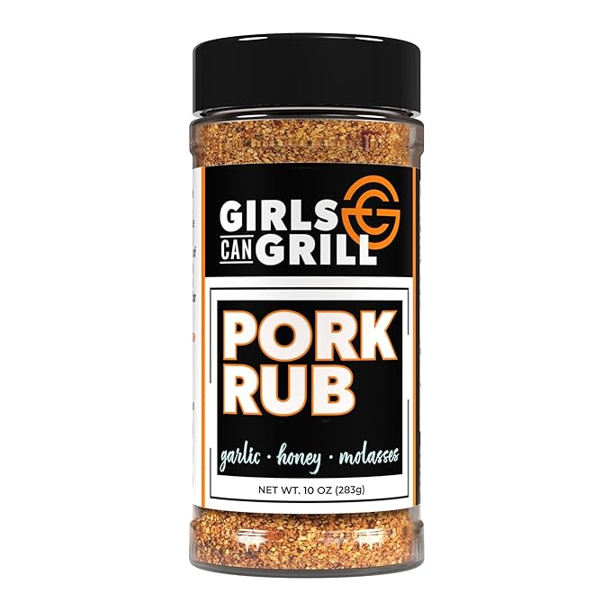 Girls Can Grill Pork Rub | Award Winning Barbecue Seasoning for Pork Butt, Pork Chops, Pork Tenderloin, Bacon and Seafood | 10 oz