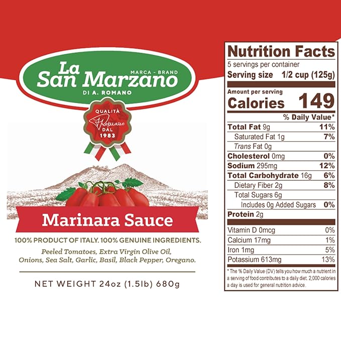 La San Marzano Variety Pack, Tomato Basil, Arrabiata, Marinara Sauce, 24 oz, Pasta Sauce Made in Italy, All Purpose Tomato Premium Quality, All Natural, Mediterranean Diet, Non GMO, Vegan, Gluten Free