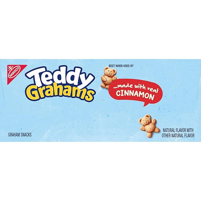 TEDDY GRAHAMS Cinnamon Graham Snacks, Bulk Kids Snacks, 6 - 10 oz Boxes